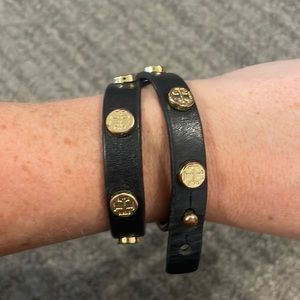 Tory Burch Wrap Around Leather Bracelet